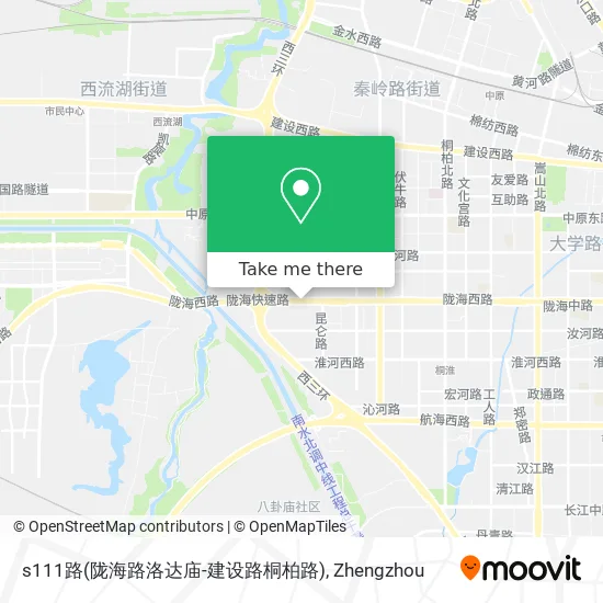 s111路(陇海路洛达庙-建设路桐柏路) map