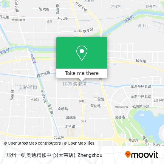 郑州一帆奥迪精修中心(天荣店) map