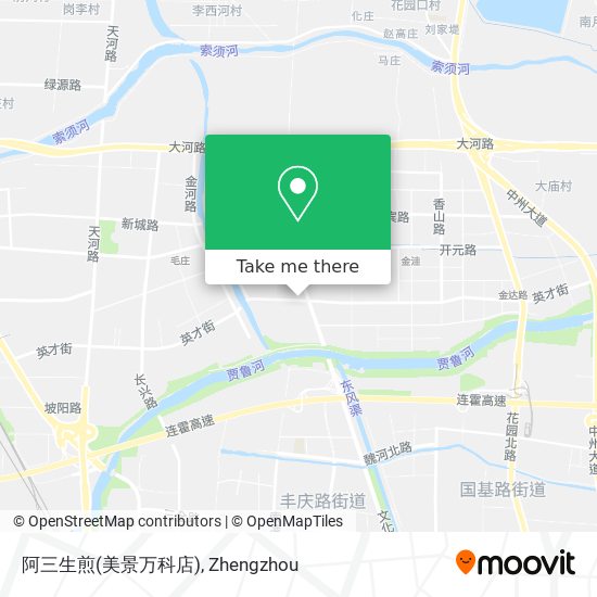 阿三生煎(美景万科店) map