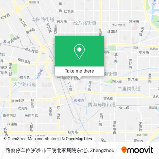 路侧停车位(郑州市三院北家属院东北) map