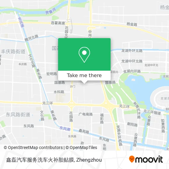 鑫磊汽车服务洗车火补胎贴膜 map