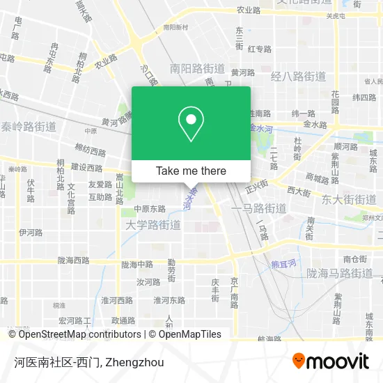 河医南社区-西门 map