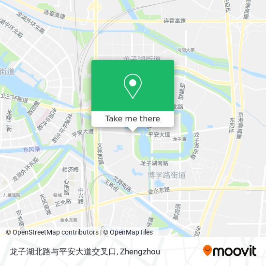 龙子湖北路与平安大道交叉口 map