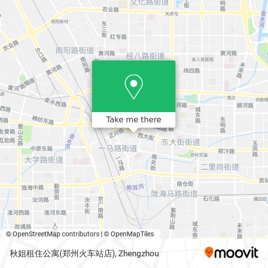 秋姐租住公寓(郑州火车站店) map