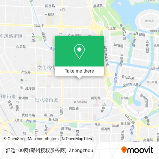 舒适100网(郑州授权服务商) map