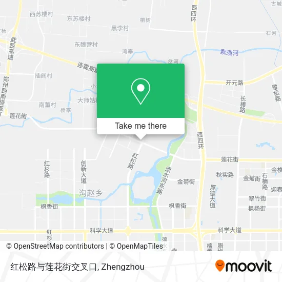 红松路与莲花街交叉口 map