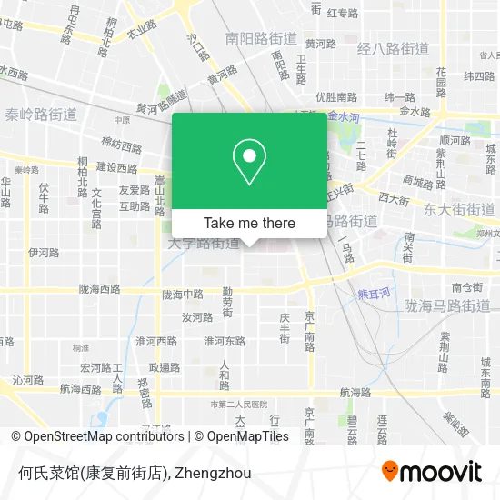 何氏菜馆(康复前街店) map