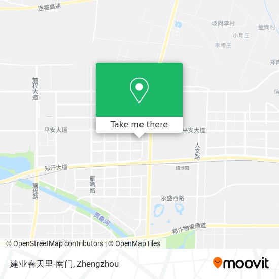 建业春天里-南门 map