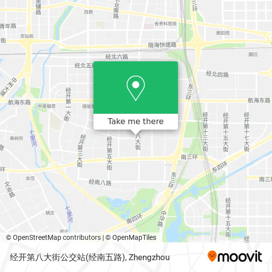 经开第八大街公交站(经南五路) map