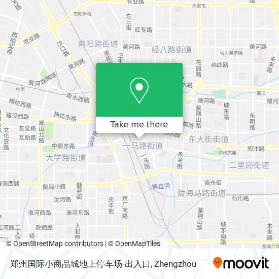 郑州国际小商品城地上停车场-出入口 map