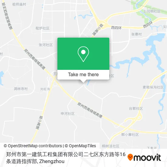 郑州市第一建筑工程集团有限公司二七区东方路等16条道路指挥部 map