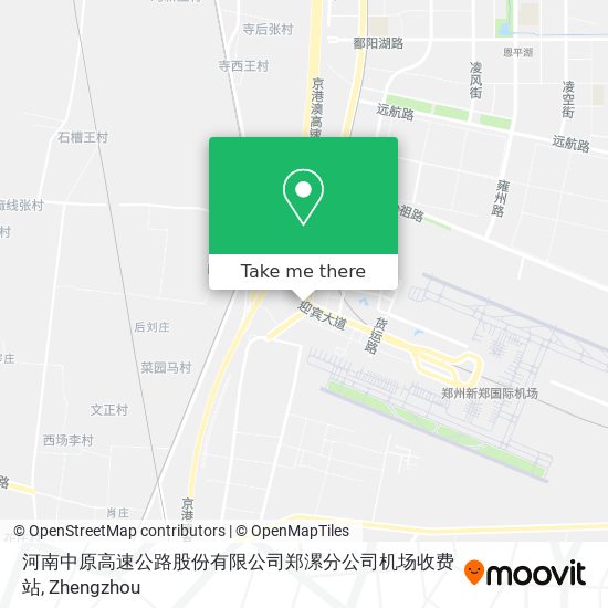 河南中原高速公路股份有限公司郑漯分公司机场收费站 map