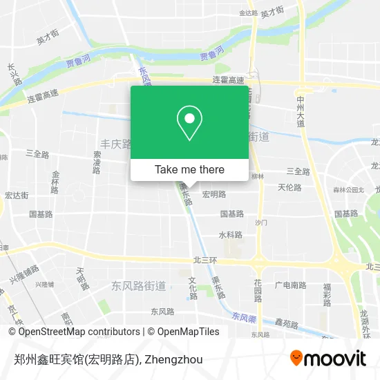 郑州鑫旺宾馆(宏明路店) map