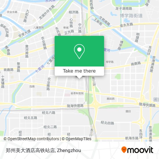 郑州美大酒店高铁站店 map