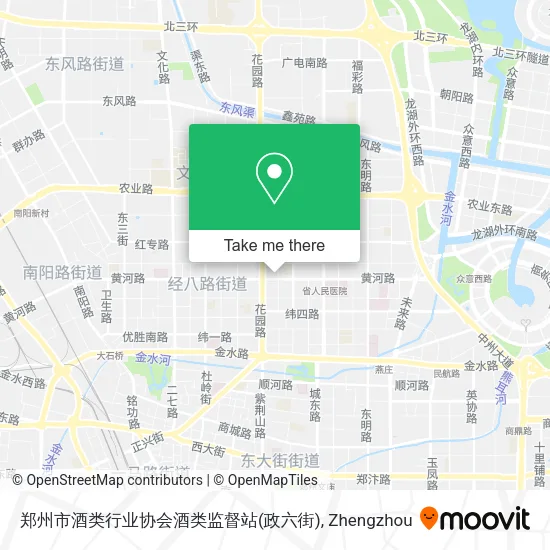 郑州市酒类行业协会酒类监督站(政六街) map
