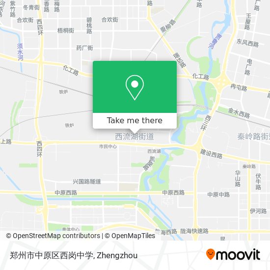 郑州市中原区西岗中学 map