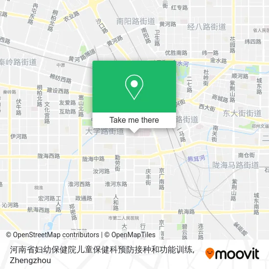 河南省妇幼保健院儿童保健科预防接种和功能训练 map
