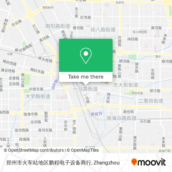 郑州市火车站地区鹏程电子设备商行 map