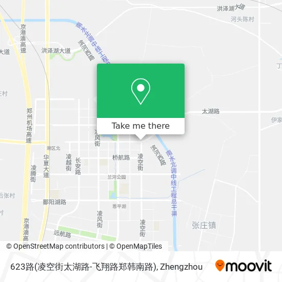 623路(凌空街太湖路-飞翔路郑韩南路) map