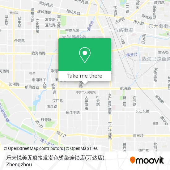 乐来悦美无痕接发潮色烫染连锁店(万达店) map