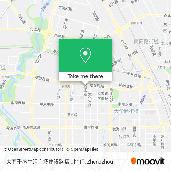 大商千盛生活广场建设路店-北1门 map