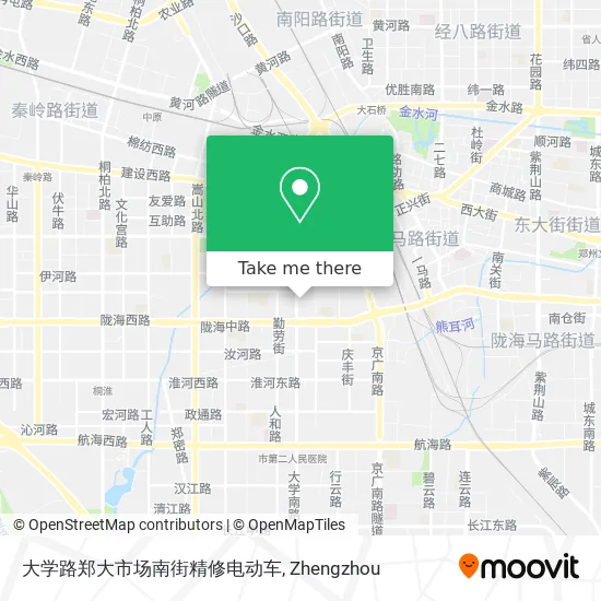 大学路郑大市场南街精修电动车 map