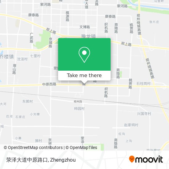 荥泽大道中原路口 map