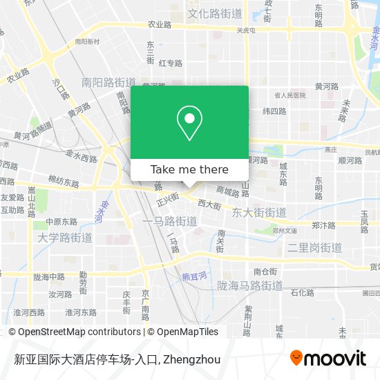新亚国际大酒店停车场-入口 map