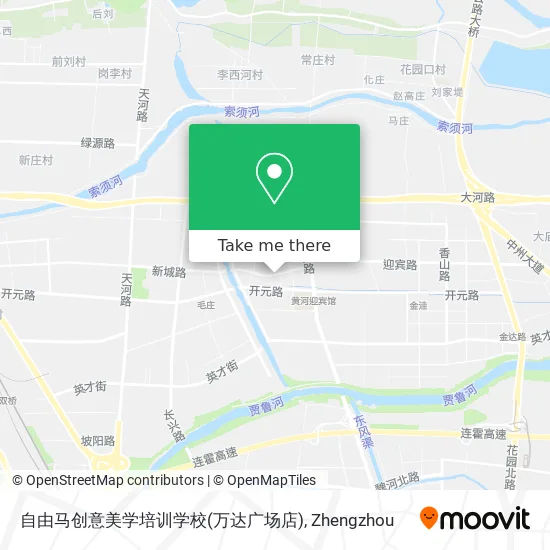 自由马创意美学培训学校(万达广场店) map