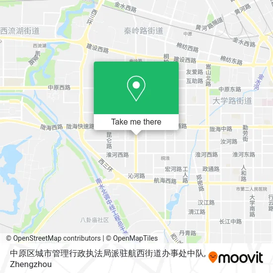 中原区城市管理行政执法局派驻航西街道办事处中队 map
