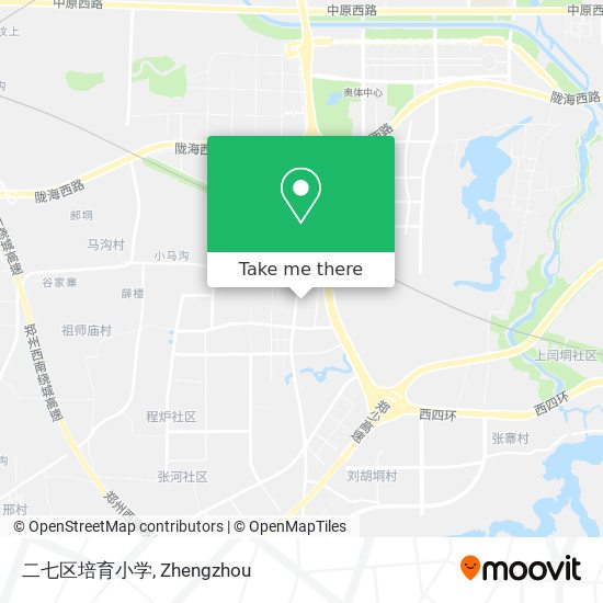 二七区培育小学 map