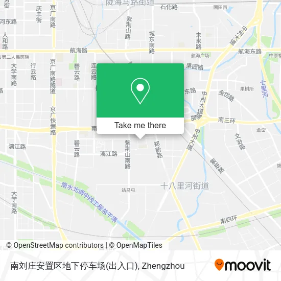 南刘庄安置区地下停车场(出入口) map
