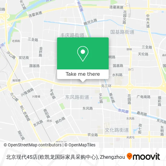 北京现代4S店(欧凯龙国际家具采购中心) map
