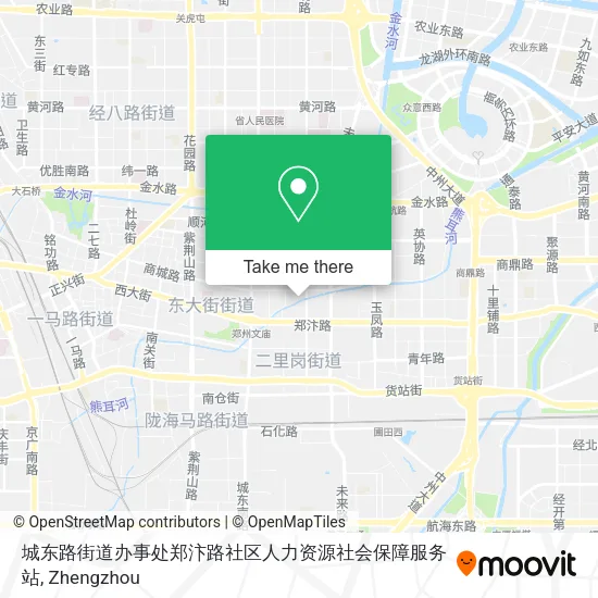 城东路街道办事处郑汴路社区人力资源社会保障服务站 map