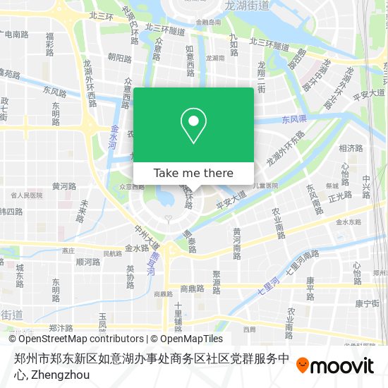 郑州市郑东新区如意湖办事处商务区社区党群服务中心 map