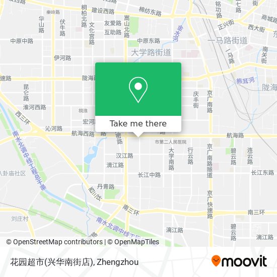 花园超市(兴华南街店) map