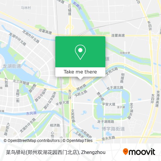 菜鸟驿站(郑州双湖花园西门北店) map