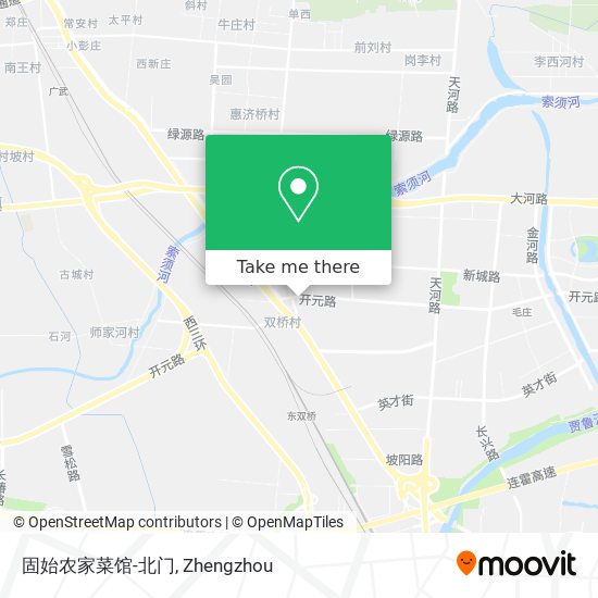 固始农家菜馆-北门 map