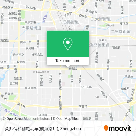 黄师傅精修电动车(航海路店) map