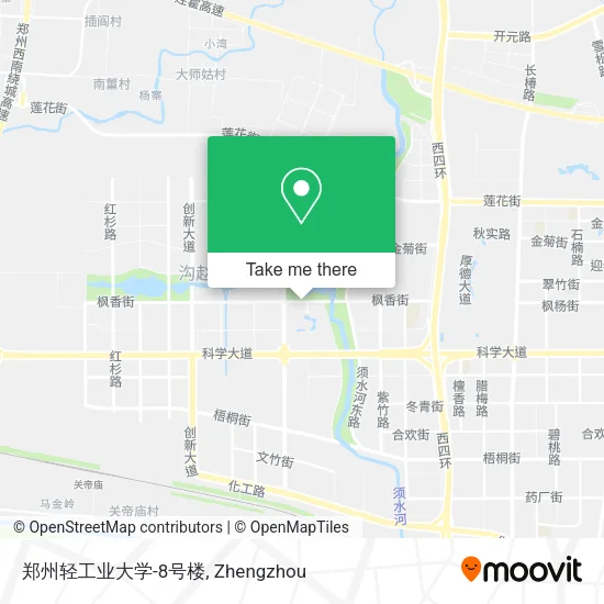 郑州轻工业大学-8号楼 map