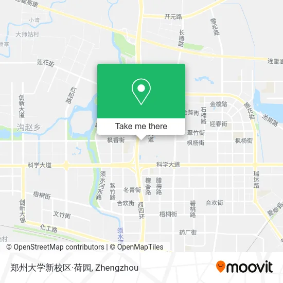 郑州大学新校区·荷园 map