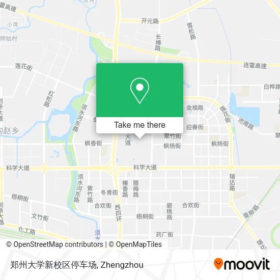 郑州大学新校区停车场 map