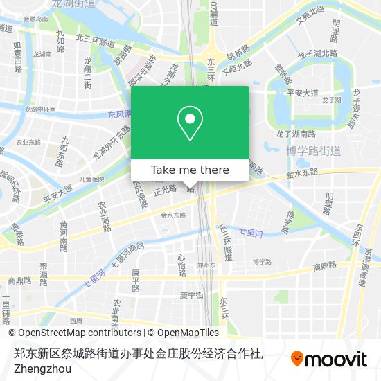 郑东新区祭城路街道办事处金庄股份经济合作社 map