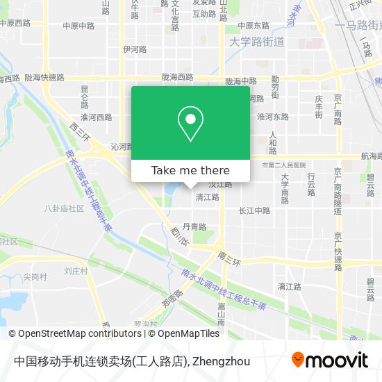 中国移动手机连锁卖场(工人路店) map