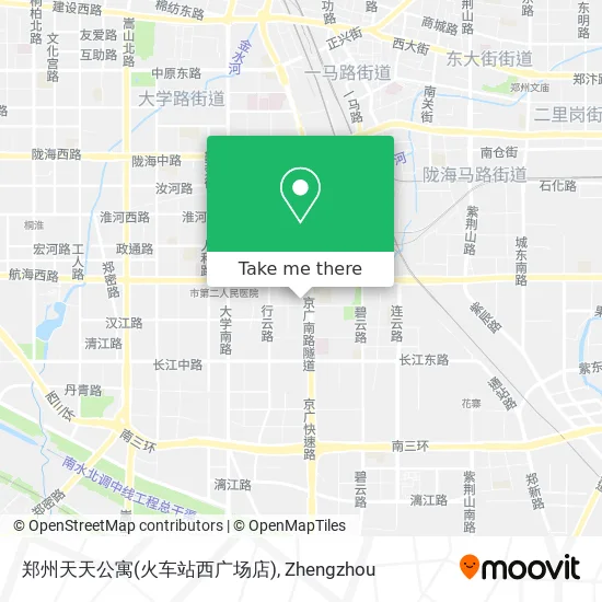 郑州天天公寓(火车站西广场店) map