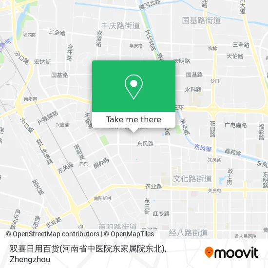 双喜日用百货(河南省中医院东家属院东北) map