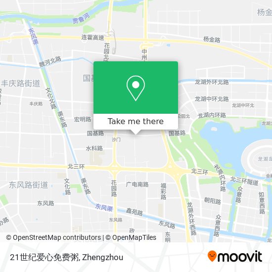21世纪爱心免费粥 map