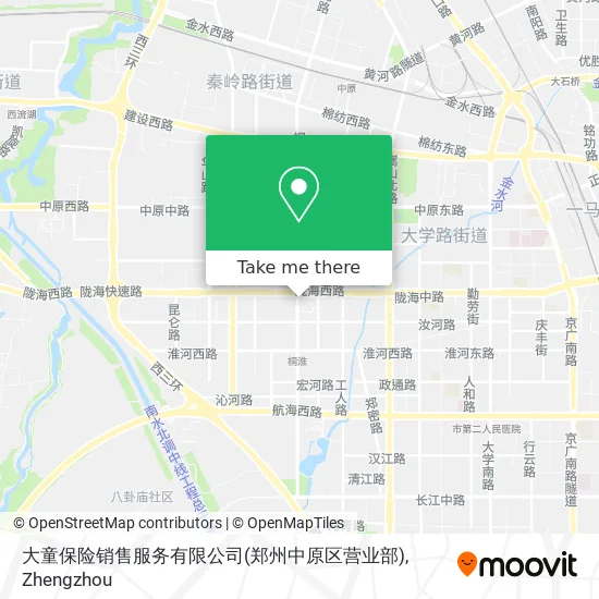 大童保险销售服务有限公司(郑州中原区营业部) map