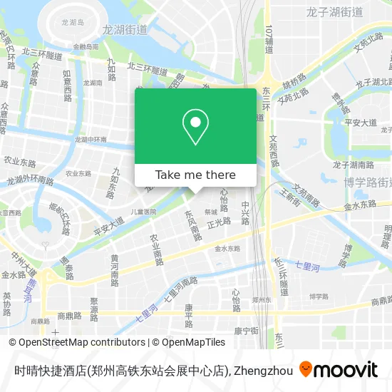时晴快捷酒店(郑州高铁东站会展中心店) map