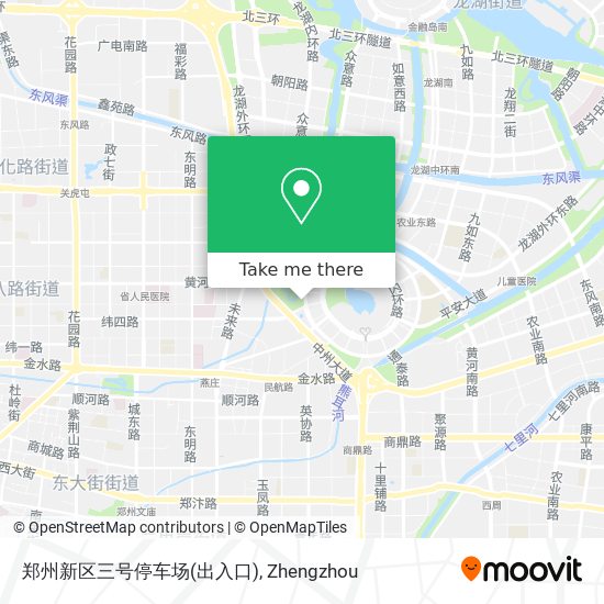 郑州新区三号停车场(出入口) map